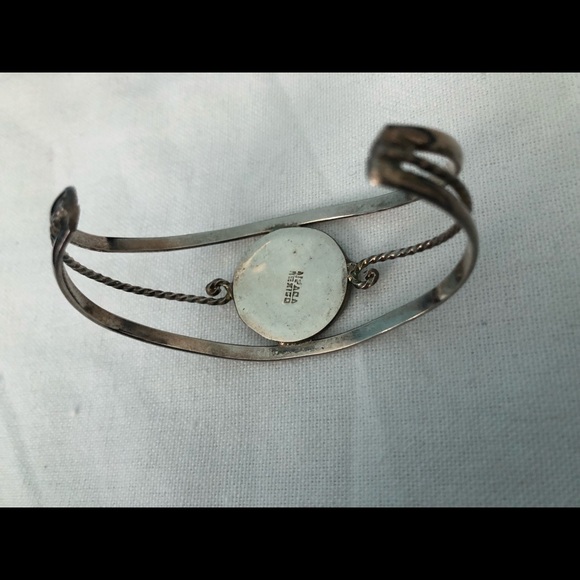 Alpaca Mexico Abalone Cuff Bracelet - Picture 7 of 8